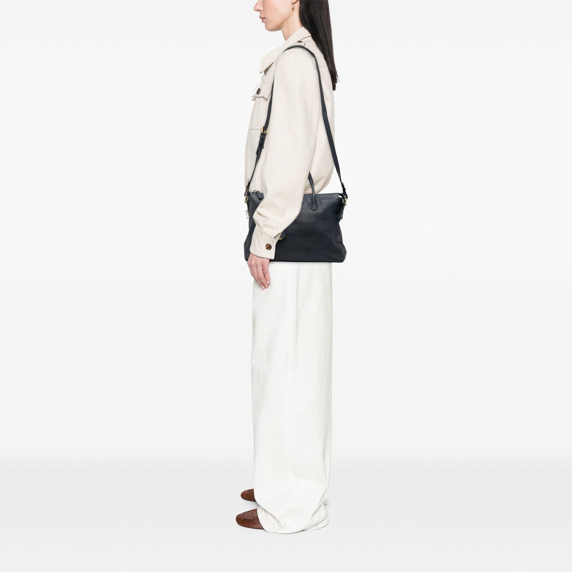 Prada Vitello Daino Zip Top Satchel