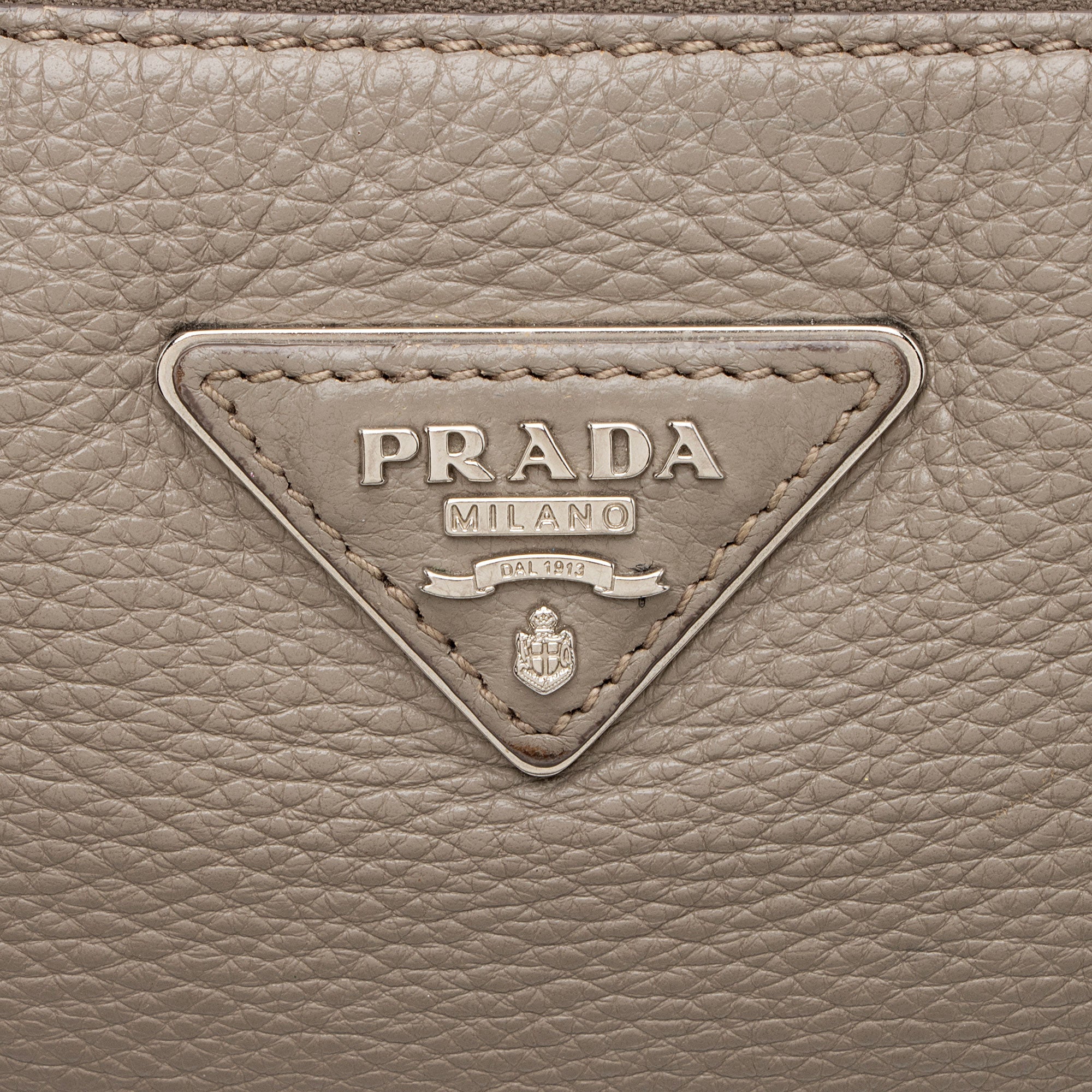 Prada Vitello Danio Flat Zip Crossbody