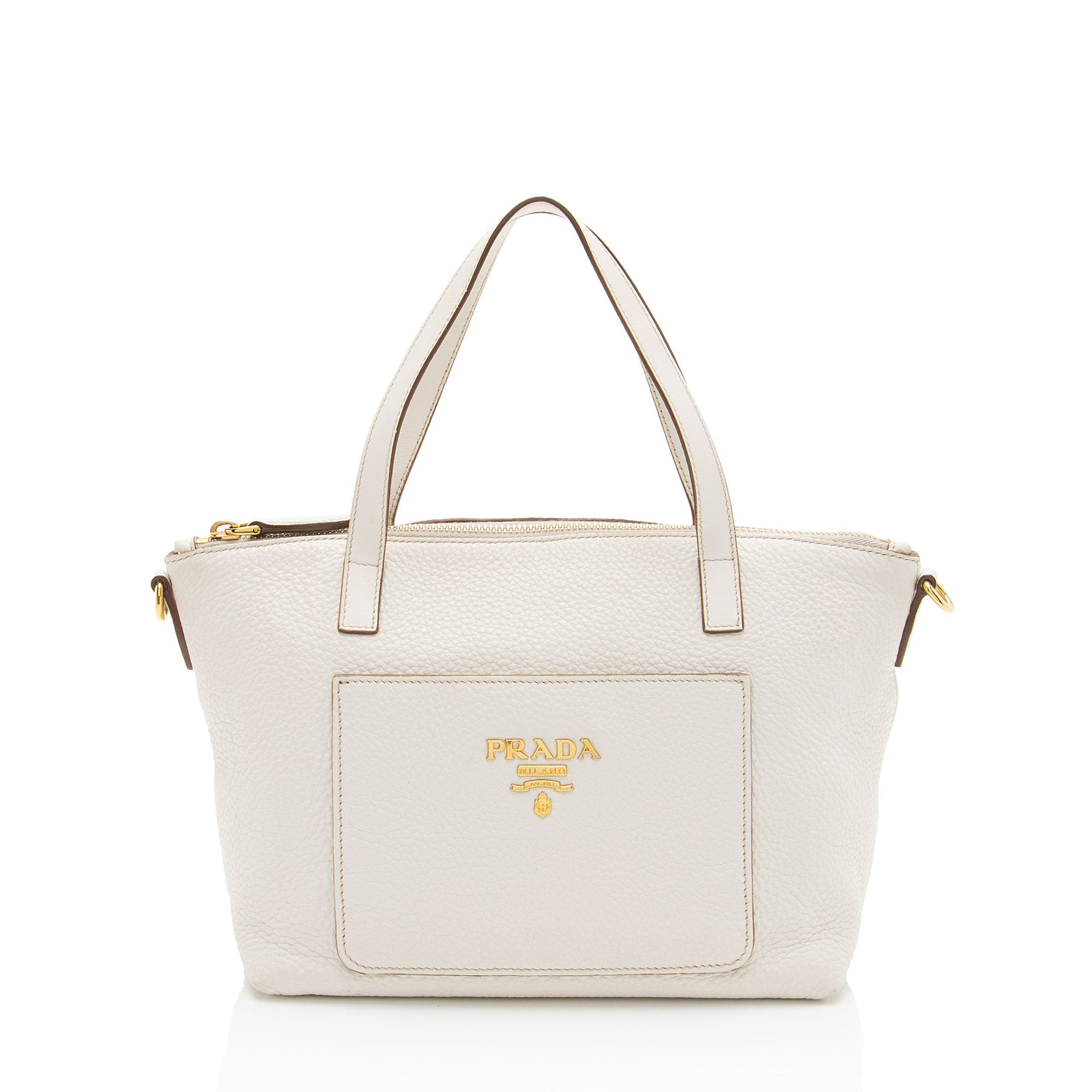 Prada Vitello Diano Pocket Mini Tote