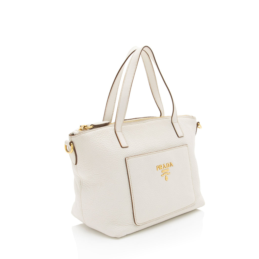 Prada Vitello Diano Pocket Mini Tote