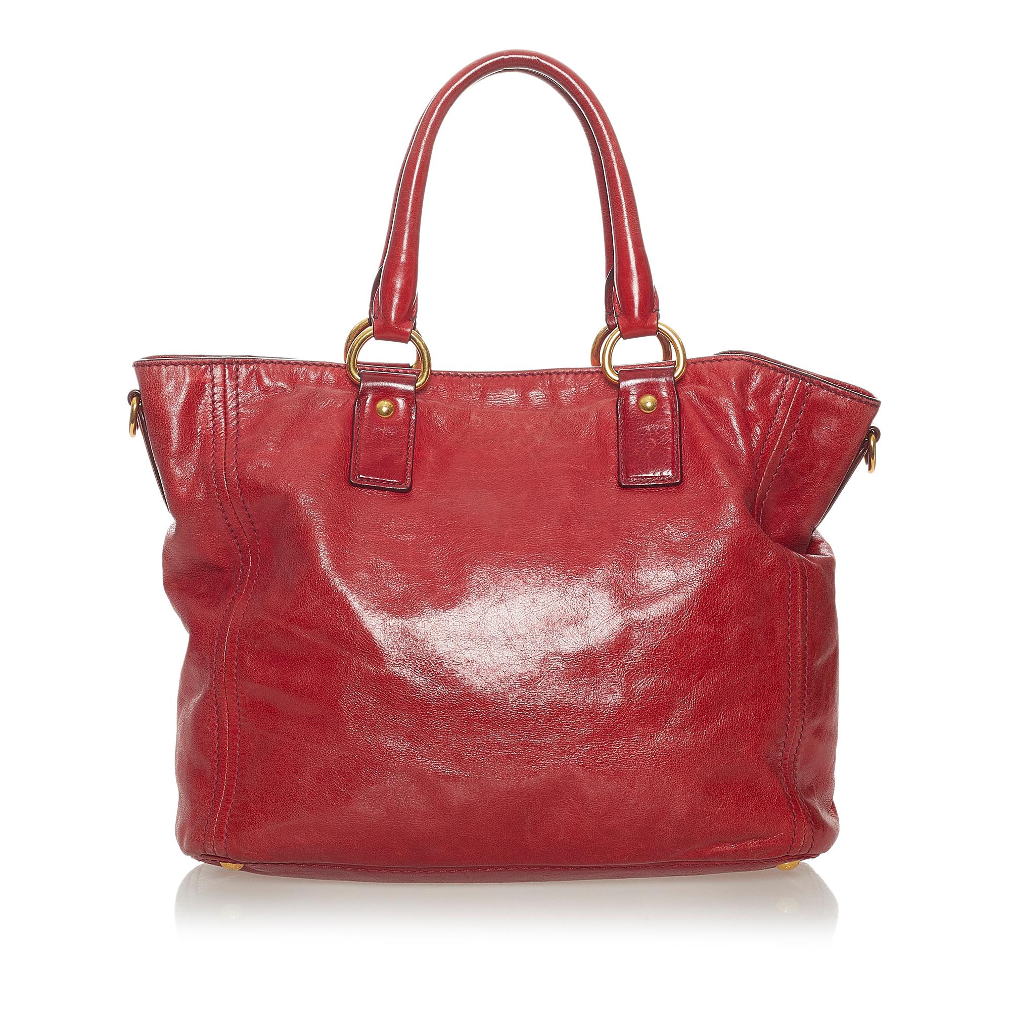Prada Vitello Lux Tote Bag (SHG-28081)