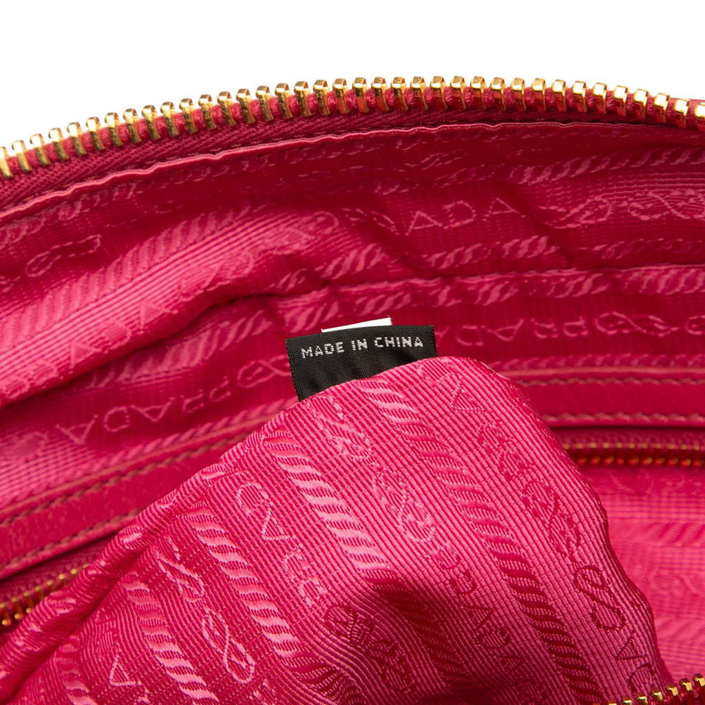 Prada Vitello Shine Bauletto Satchel