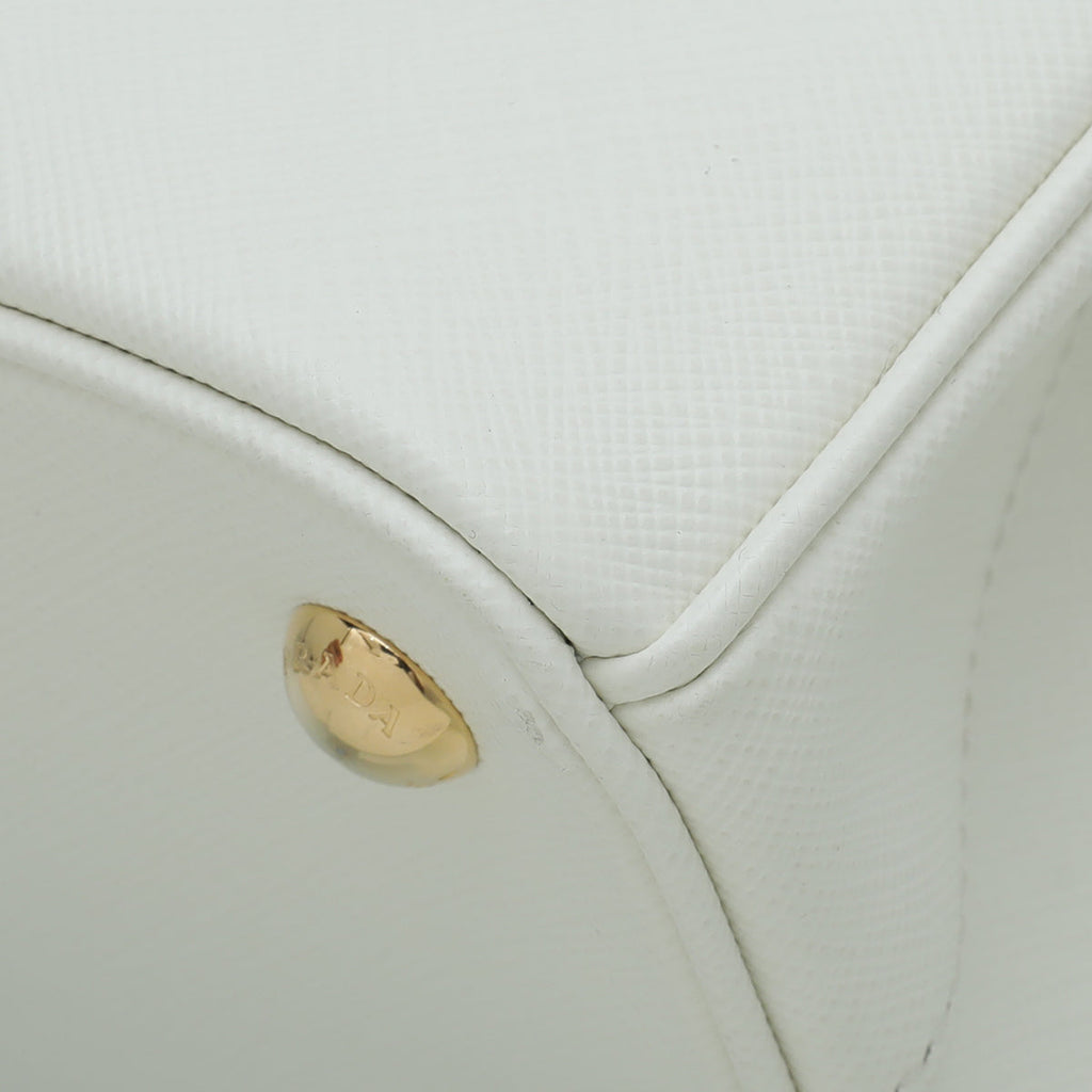 Prada White Galleria Mini Bag