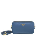 Prada Blue Double Zip Camera Bag