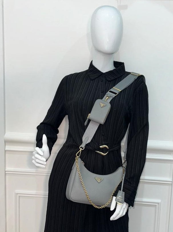 Prada Grey Re-Edition 2005 Bag