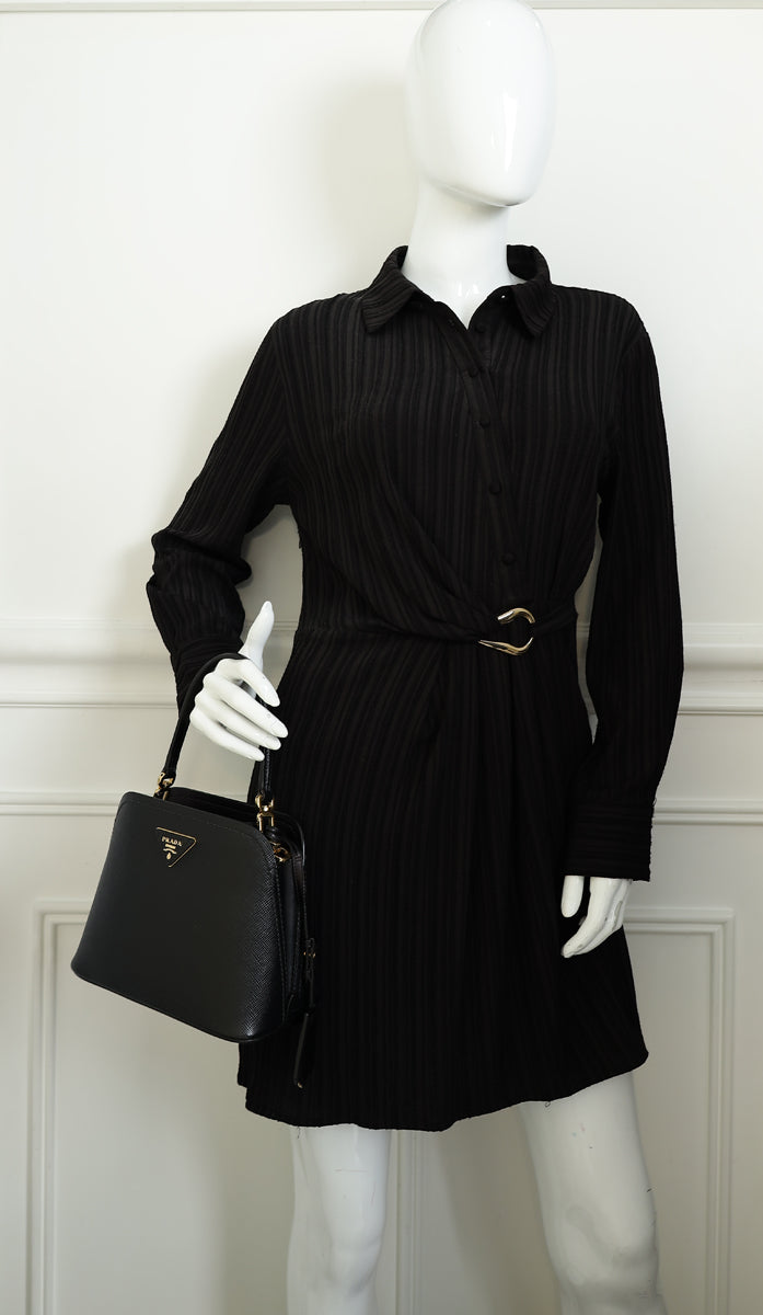 Prada Black Cuir Matinée Bag