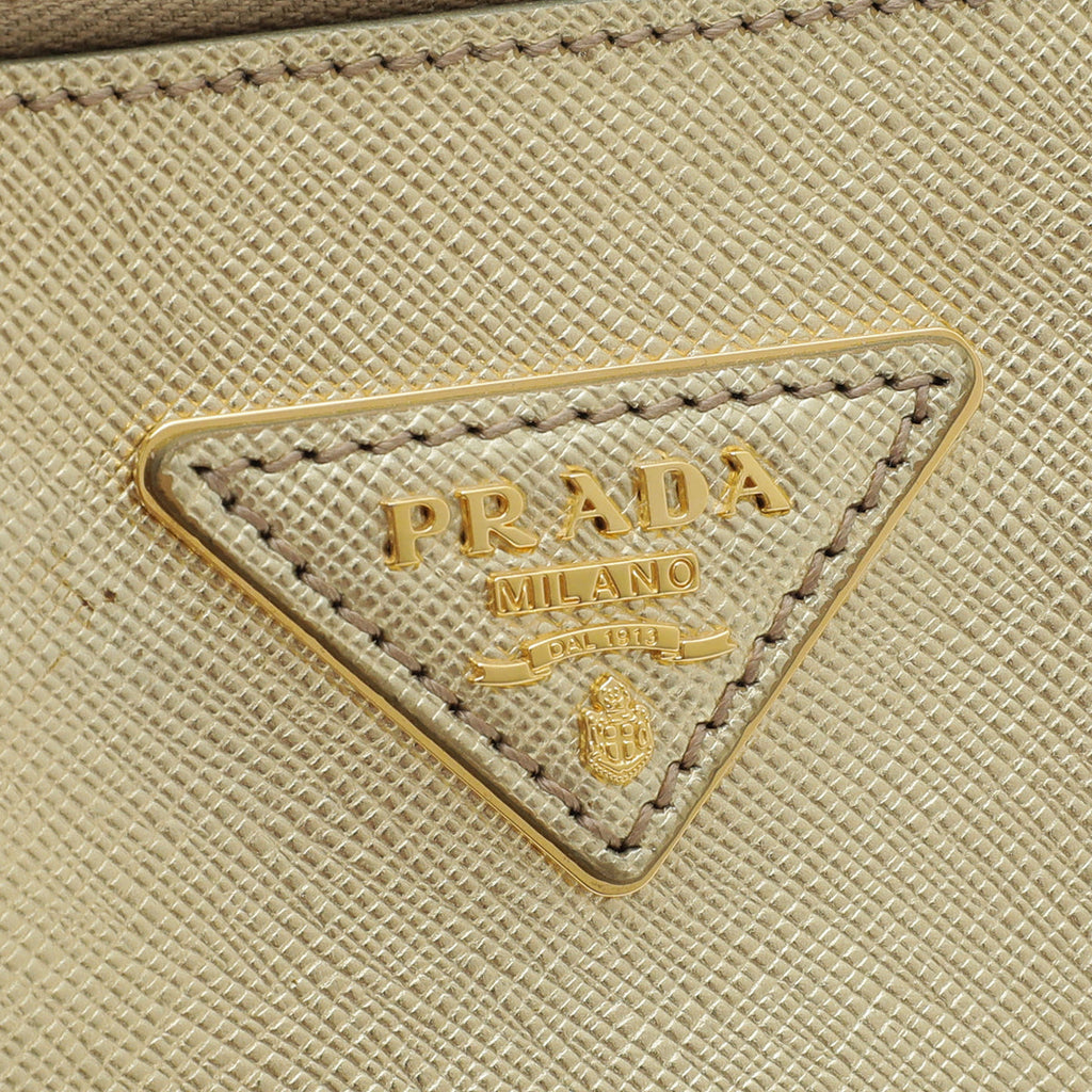Prada Platino Lux Galleria Medium Bag