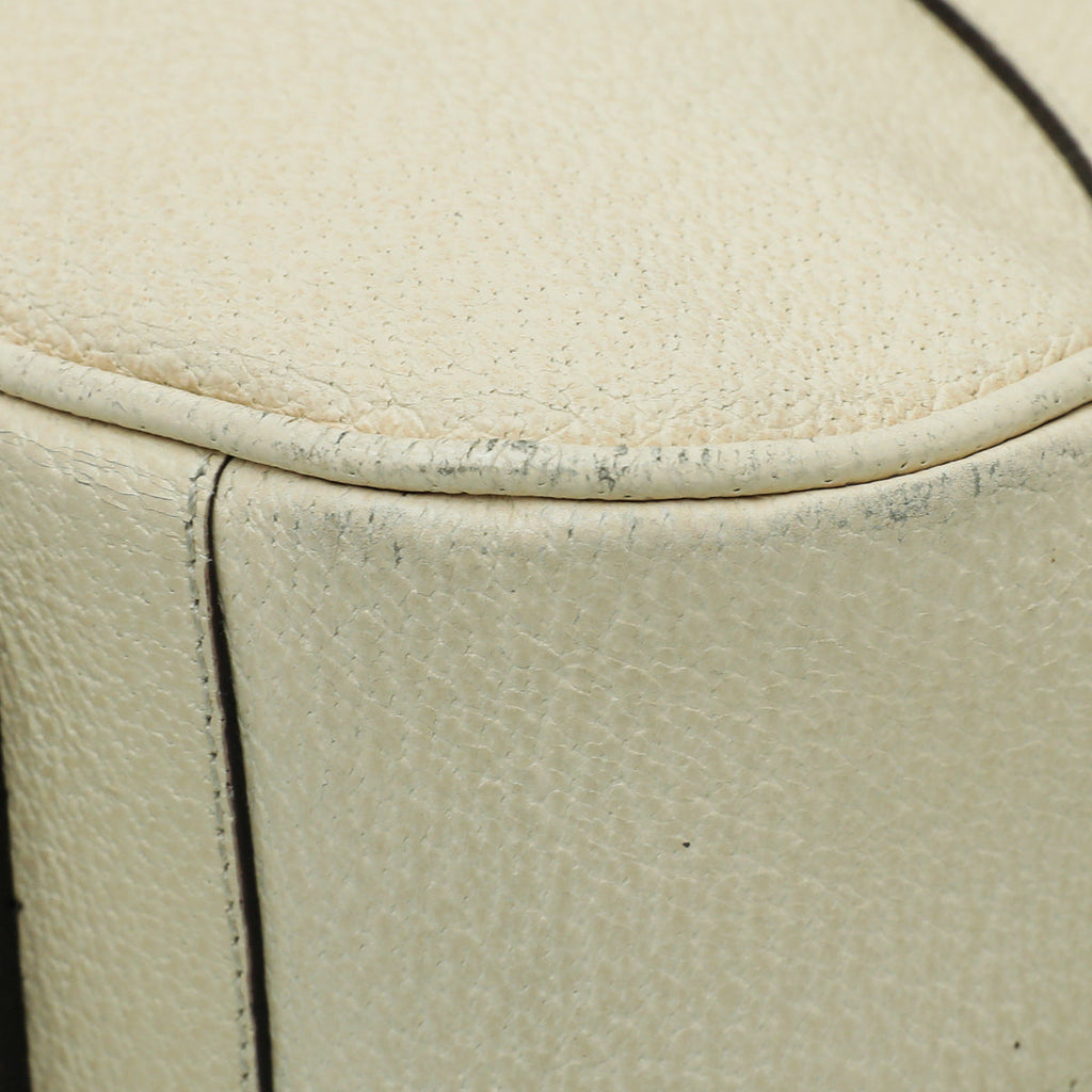Prada Cream Buckle Shoulder Bag