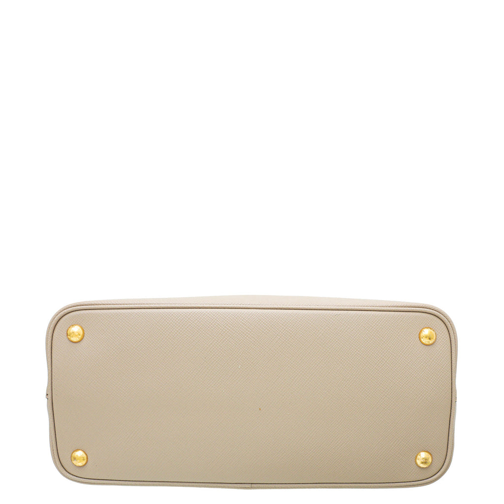 Prada Nude Cuir Double Small Bag