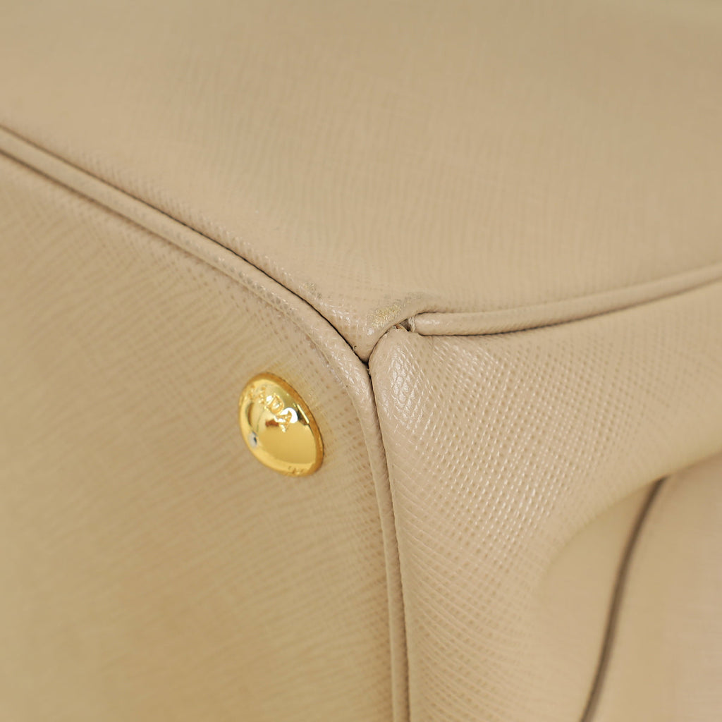 Prada Beige Galleria Medium Tote Bag