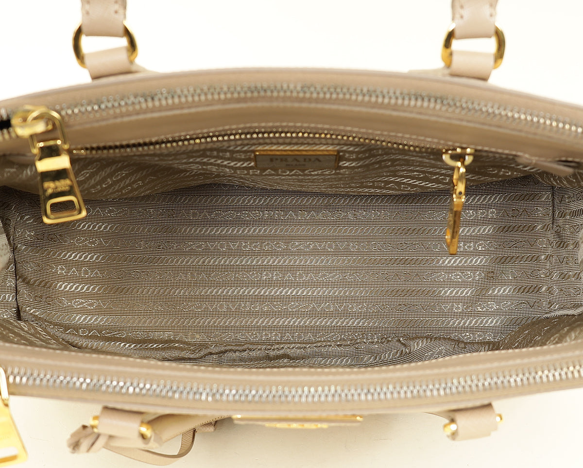 Prada Beige Galleria Medium Tote Bag