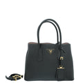Prada Black Cuir Double Small Bag