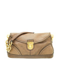 Prada Brown Cervo Shine Shoulder Bag