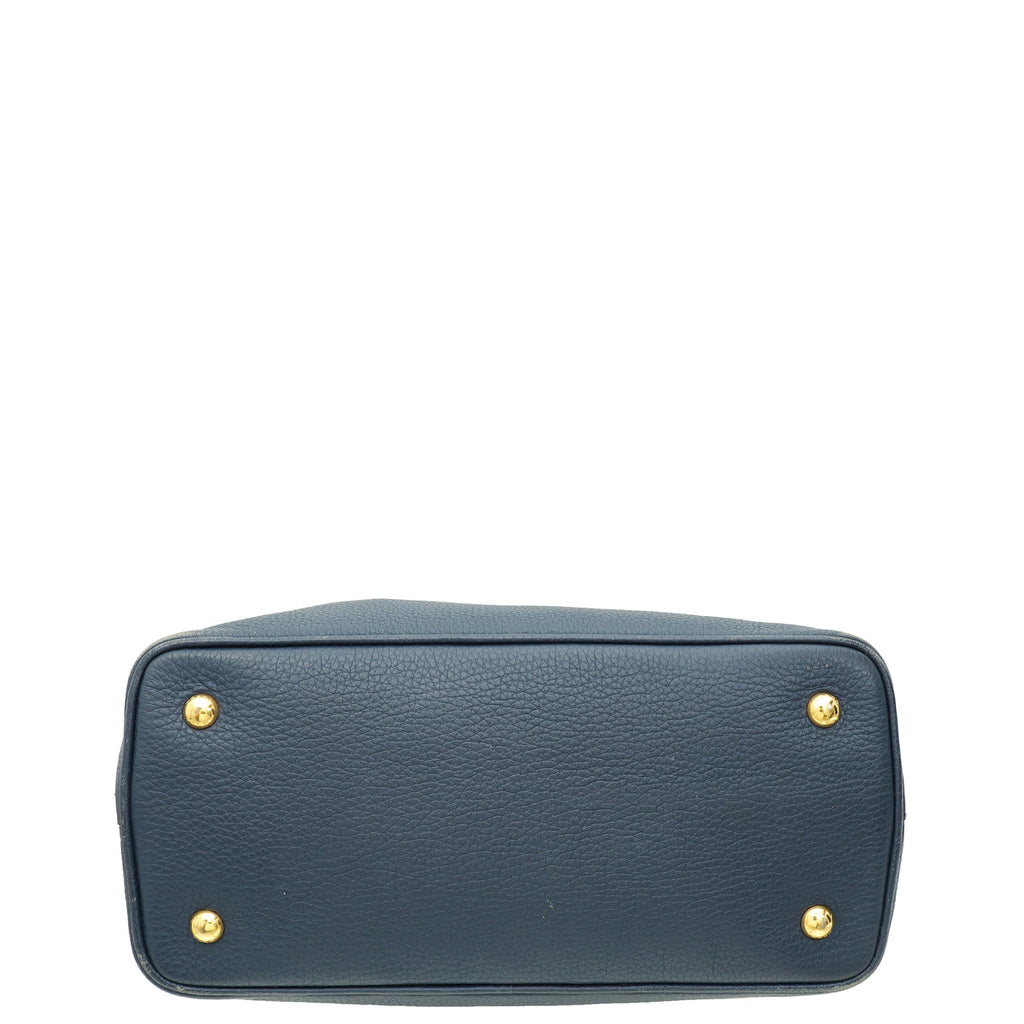 Prada Baltico Vitello Phenix Convertible Tote Bag