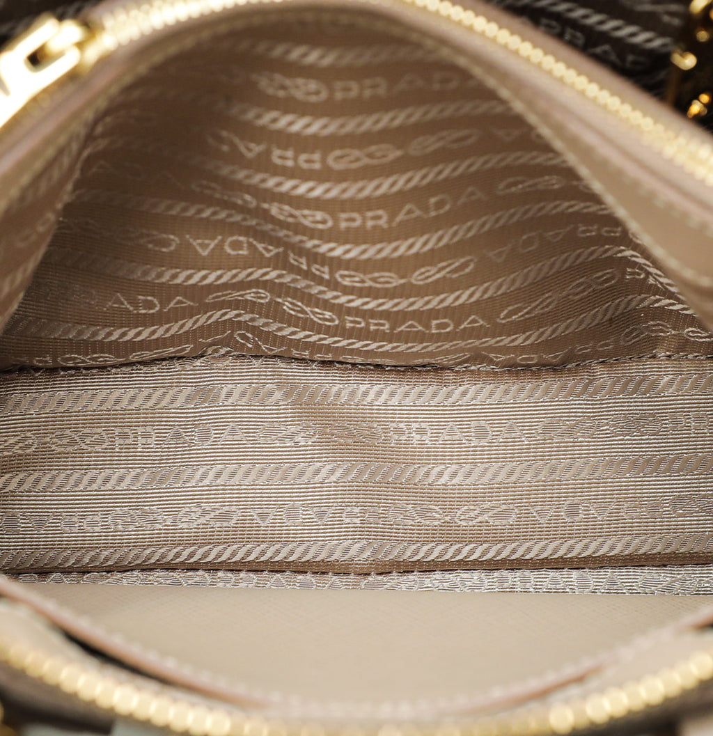 Prada Cammeo Beige Lux Promenade Small Bag