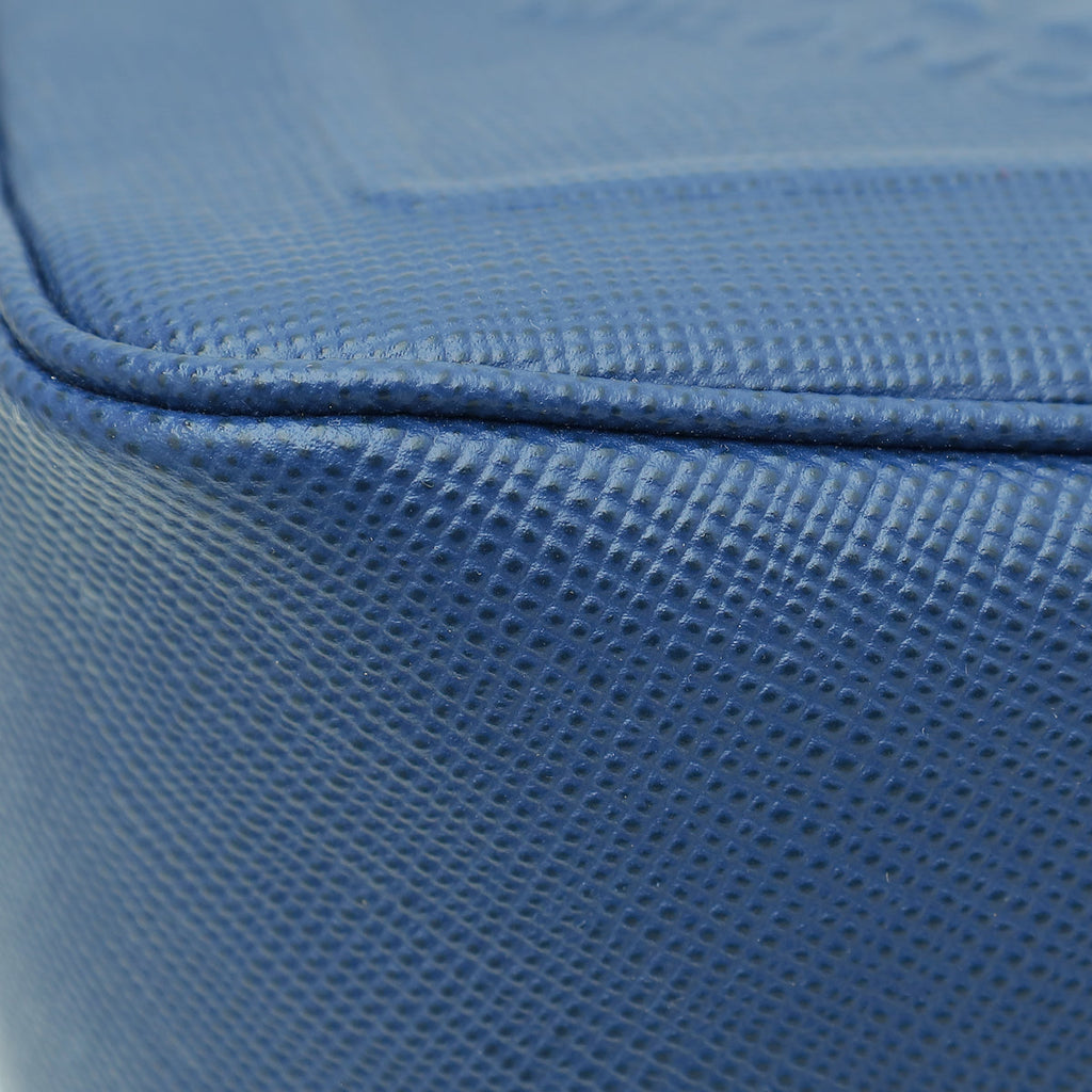 Prada Blue Cuir Logo Triangle Bag (for Men)