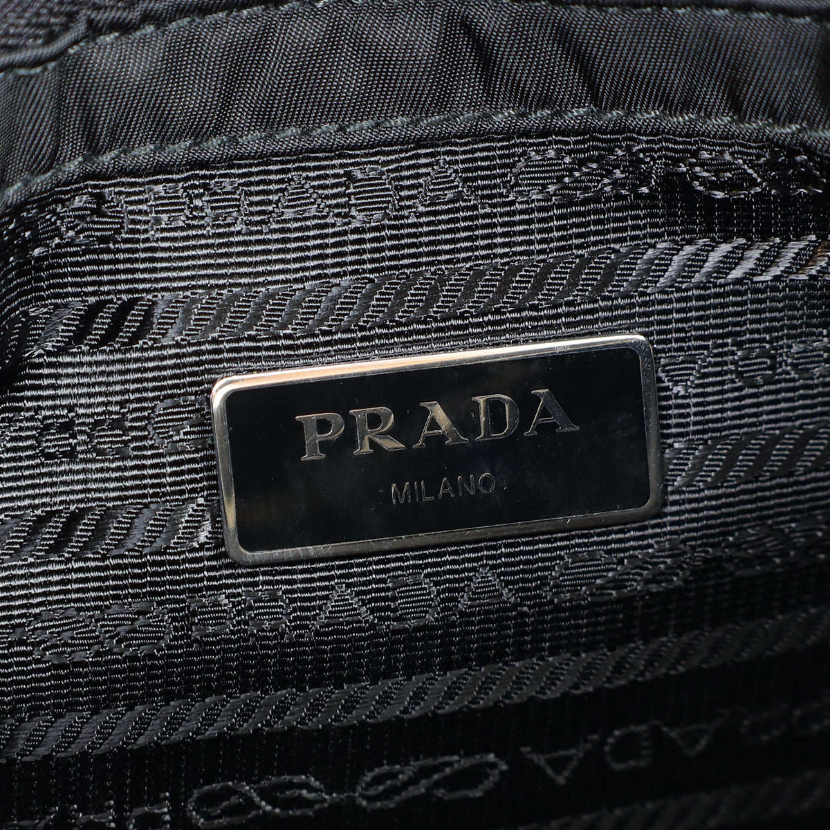 Prada Black Padded Re-Nylon Shoulder Bag