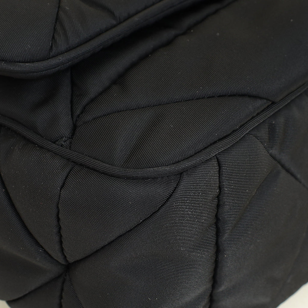 Prada Black Padded Re-Nylon Shoulder Bag
