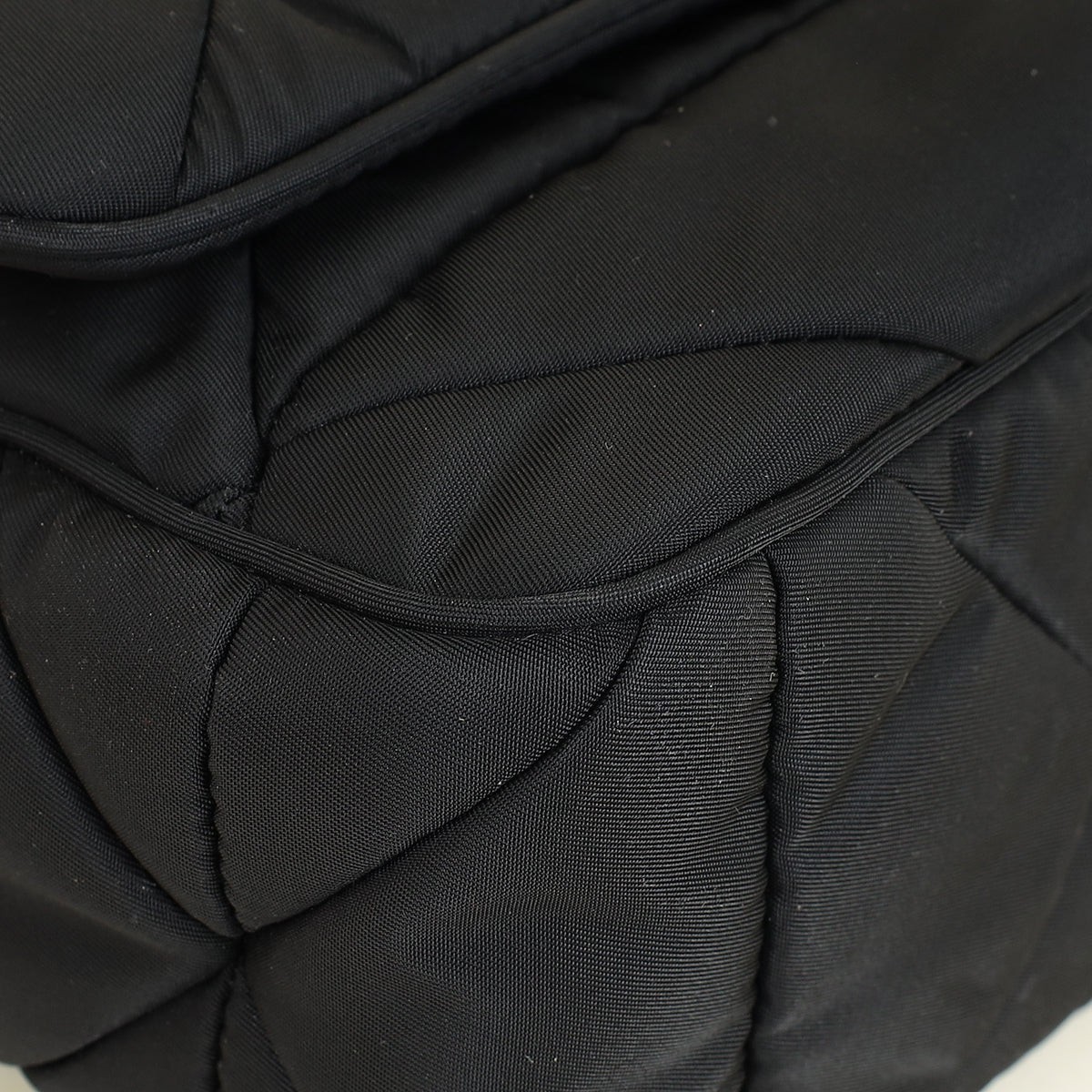 Prada Black Padded Re-Nylon Shoulder Bag
