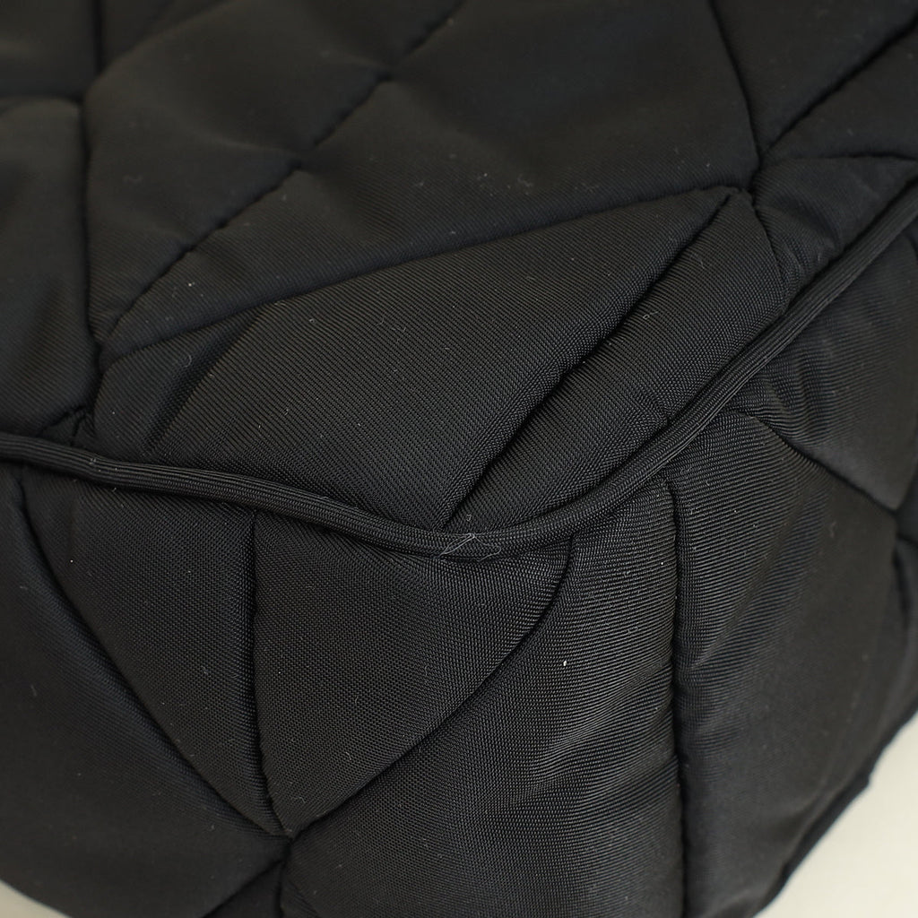 Prada Black Padded Re-Nylon Shoulder Bag