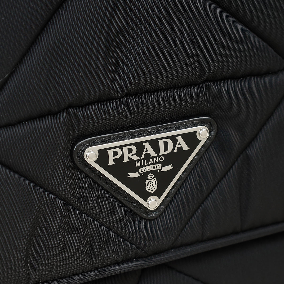 Prada Black Padded Re-Nylon Shoulder Bag