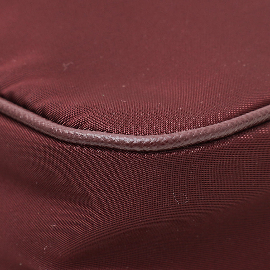 Prada Burgundy Re-Nylon Tessuto Re-Edition 2005 Bag