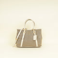 Prada Bicolor Jacquard Logo Tote Bag