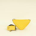 Prada Yellow Grace Lux Triangle Crossbody Bag