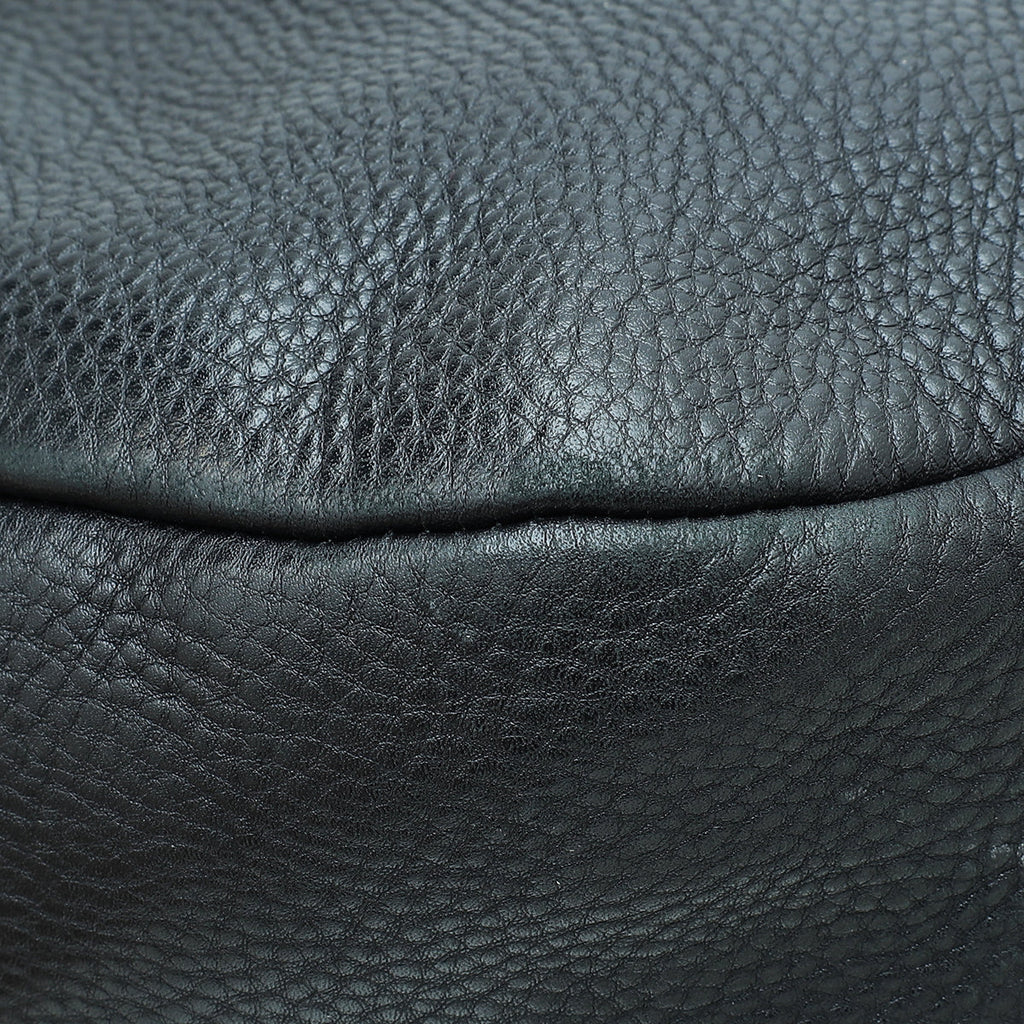 Prada Black Vitello Daino Hobo Bag