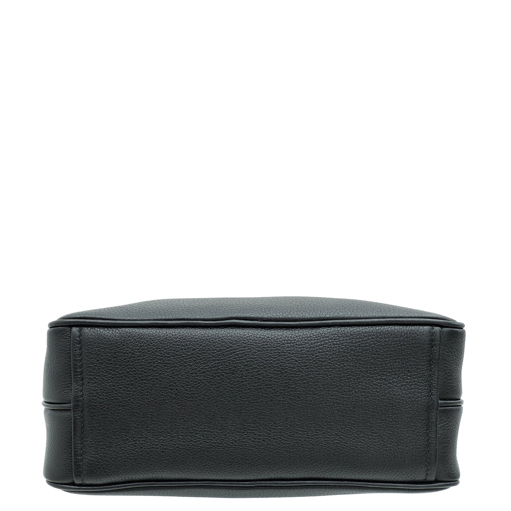 Prada Black Double Zip Camera Crossbody Bag