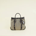 Prada Bicolor Logo Jacquard Hobo Bag