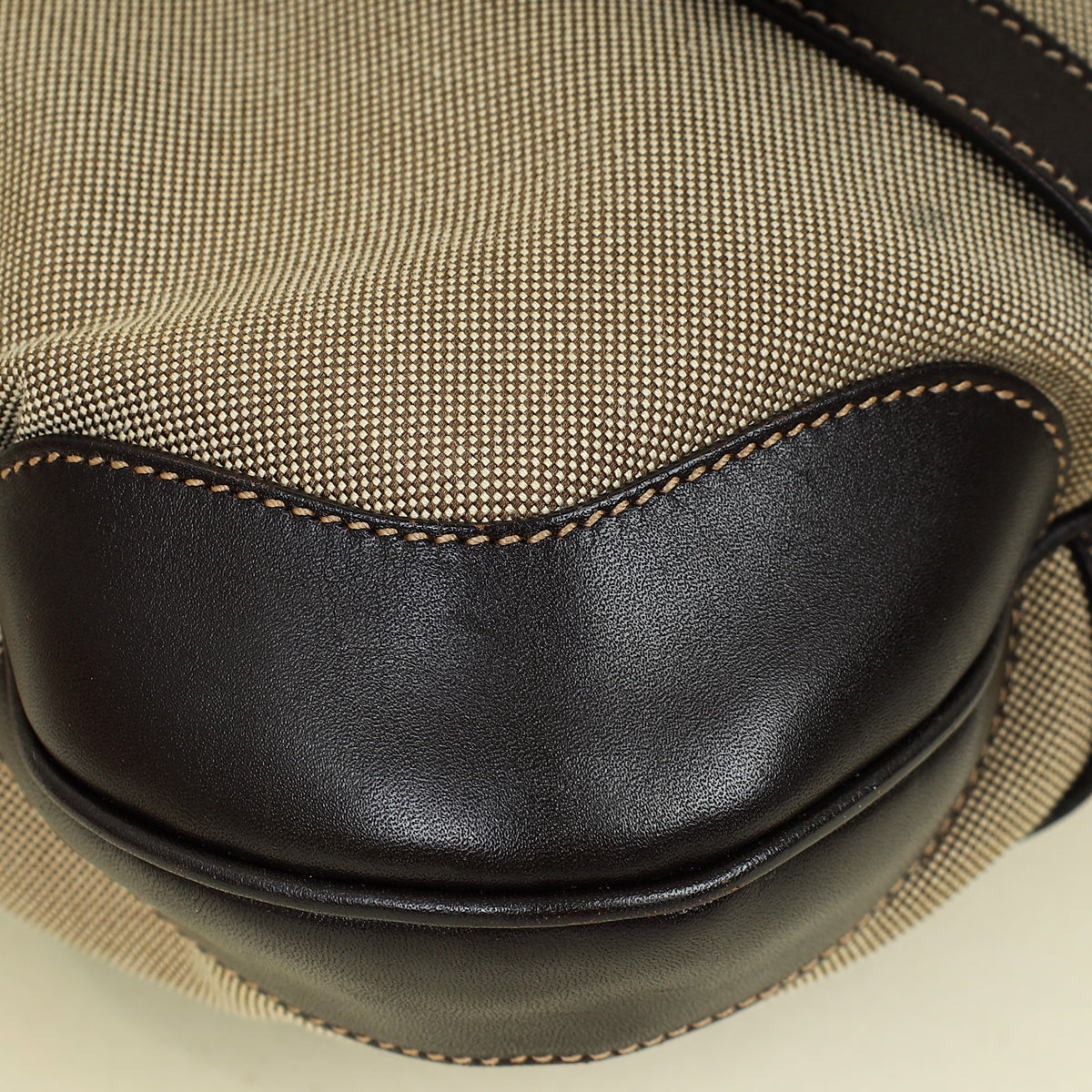 Prada Bicolor Logo Jacquard Hobo Bag