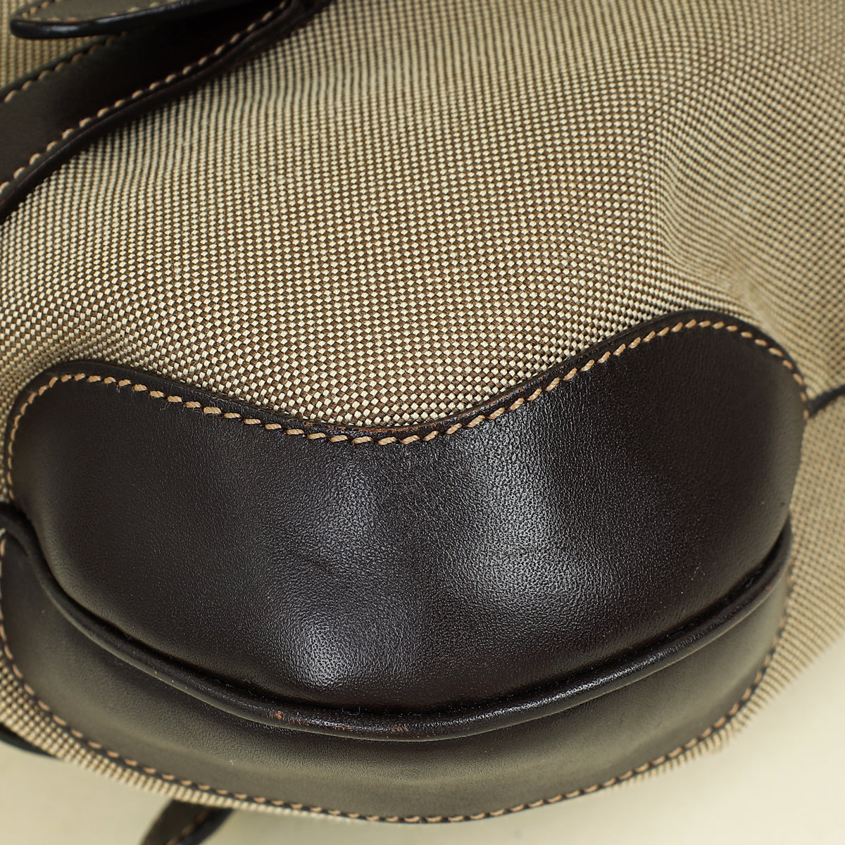Prada Bicolor Logo Jacquard Hobo Bag