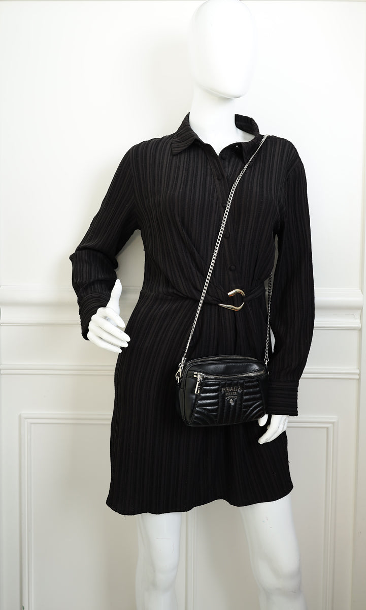 Prada Black Diagramme Shoulder Belt Bag