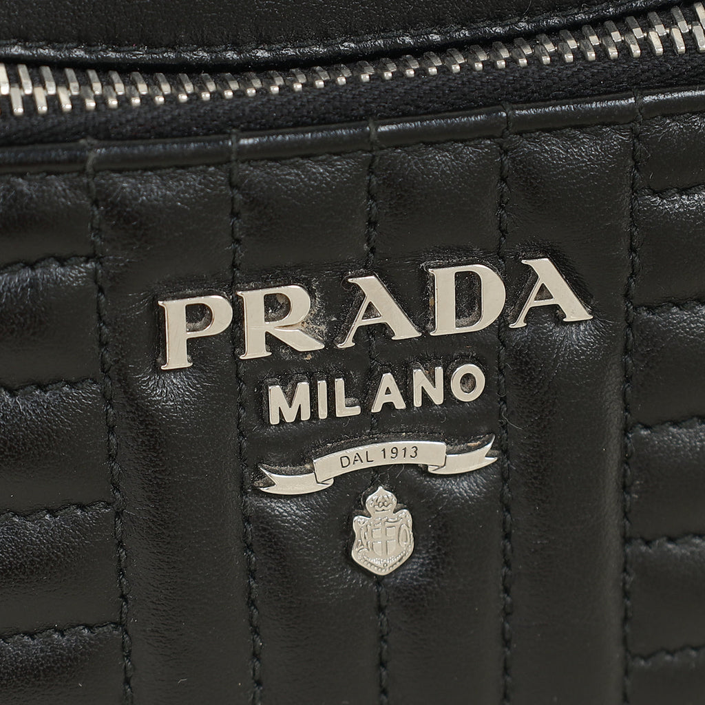 Prada Black Diagramme Shoulder Belt Bag
