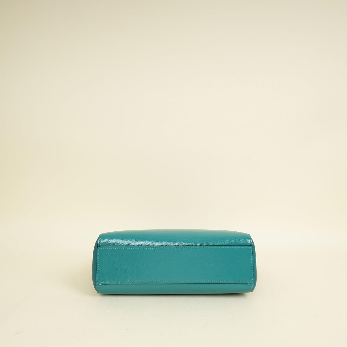 Prada Teal Vernice Convertible Tote Bag