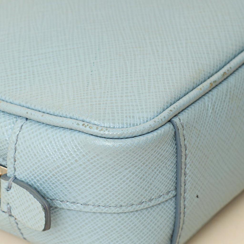 Prada Light Blue Mini Camera Crossbody Bag