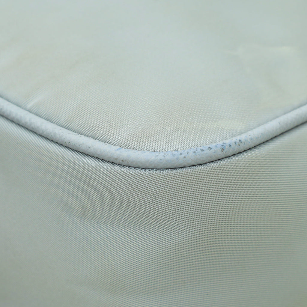 Prada Light Grey Re-Nylon Re-Edition 2005 Bag