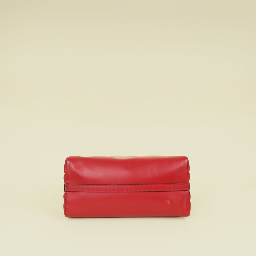 Prada Red Bibliotheque Tote Bag