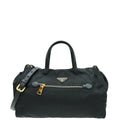 Prada Black Tessuto Convertible Tote Bag