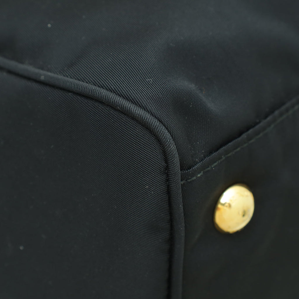 Prada Black Tessuto Convertible Tote Bag