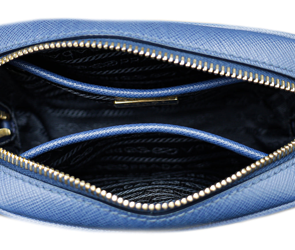 Prada Bluette Mini Camera Crossbody Bag