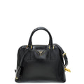 Prada Black Vernice Promenade Small Bag