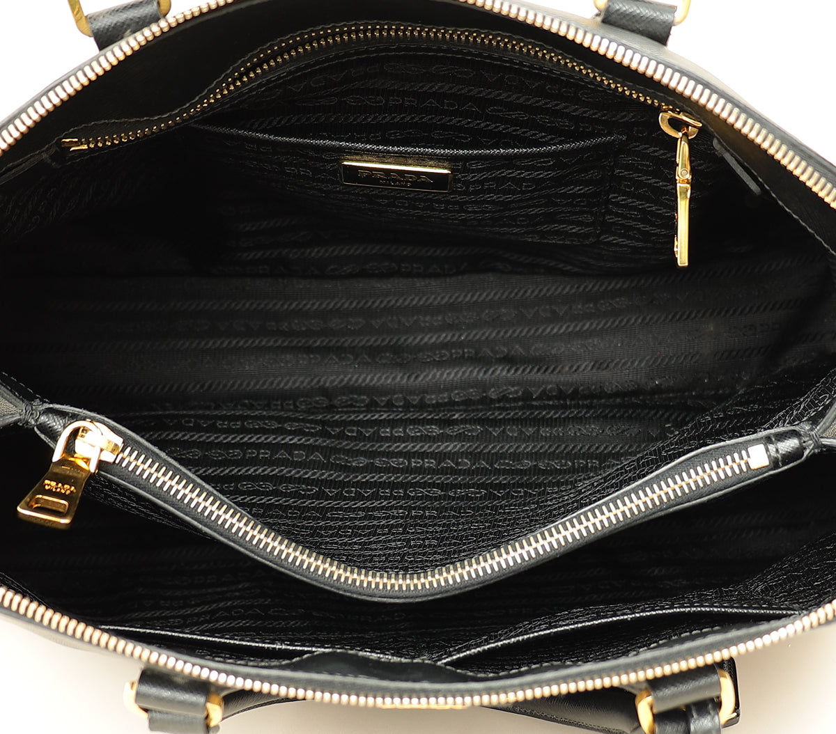 Prada Black Lux Promenade Medium Bag
