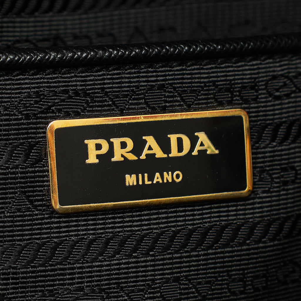 Prada Black Lux Promenade Medium Bag