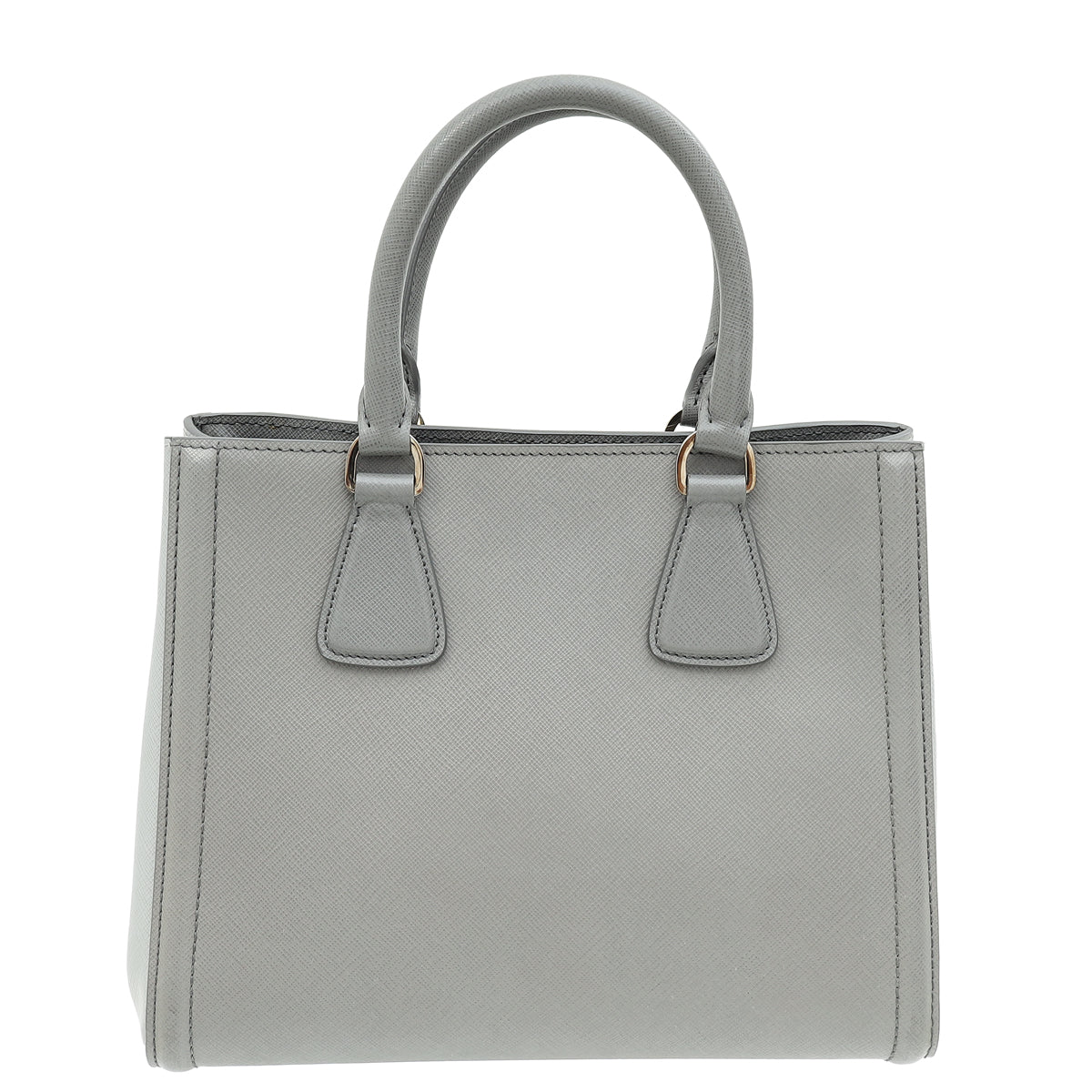 Prada Grey Lux EW Small Tote Bag