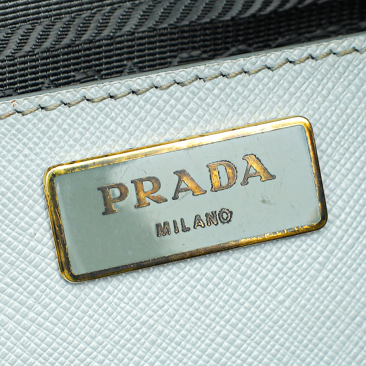 Prada Grey Lux Promenade Medium Bag