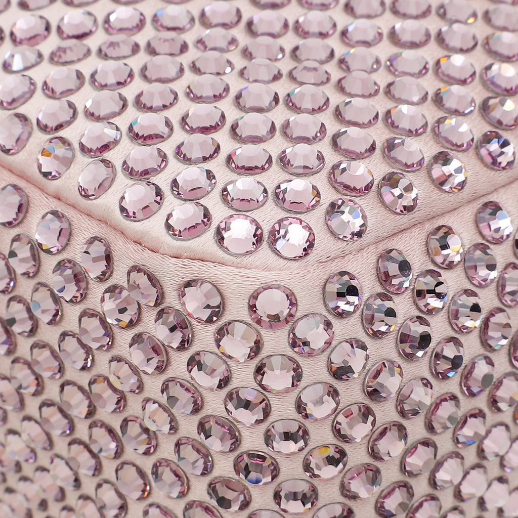 Prada Alabastro Mauve Crystal-Embellished Satin Re-Edition 2000 Mini Bag