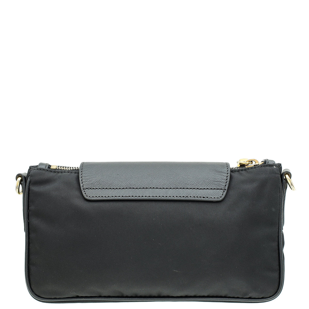 Prada Black Tessuto Nylon Crossbody Bag
