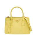 Prada Yellow Lux Galleria Tote Medium Bag